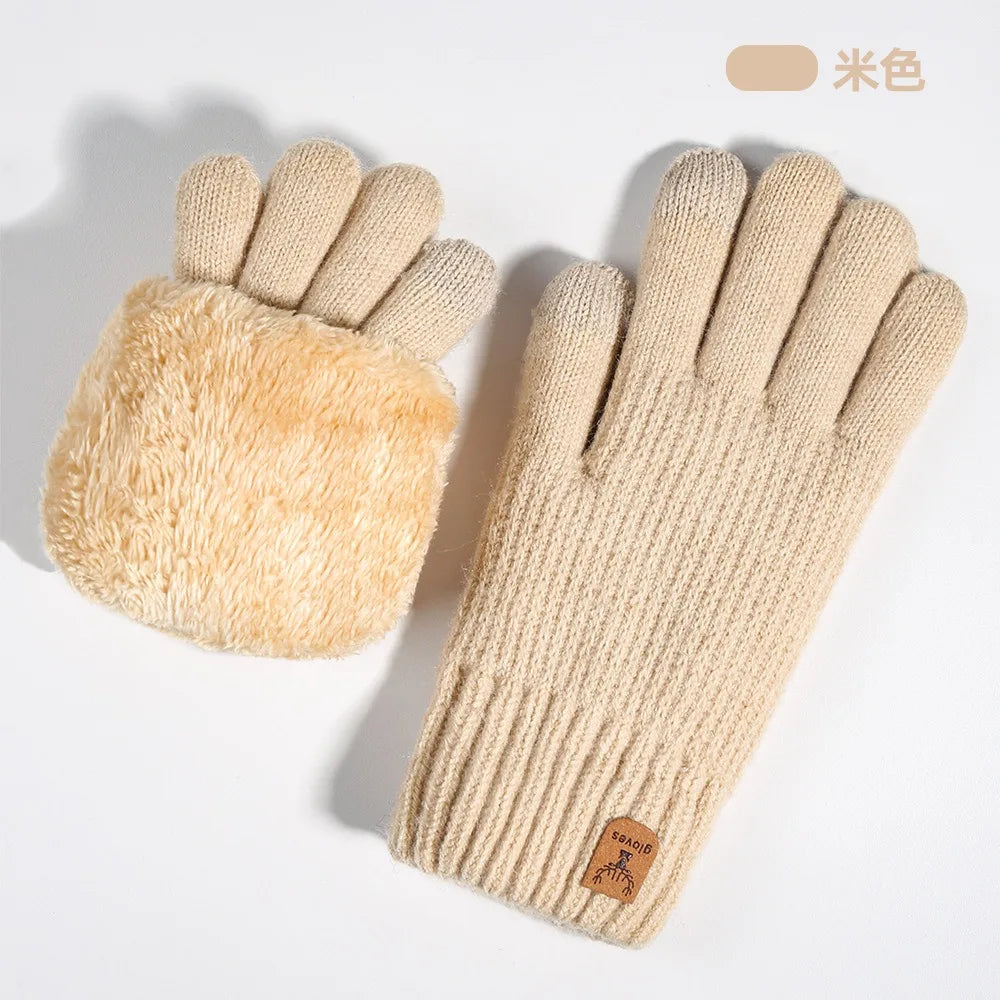 Gants tricotés doublés polaire – Écran tactile, femme – vue 22 | Les Secrets de Léa