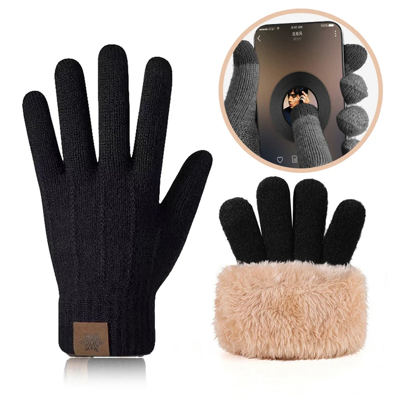 Gants tricotés doublés polaire – Écran tactile, femme – vue 23 | Les Secrets de Léa