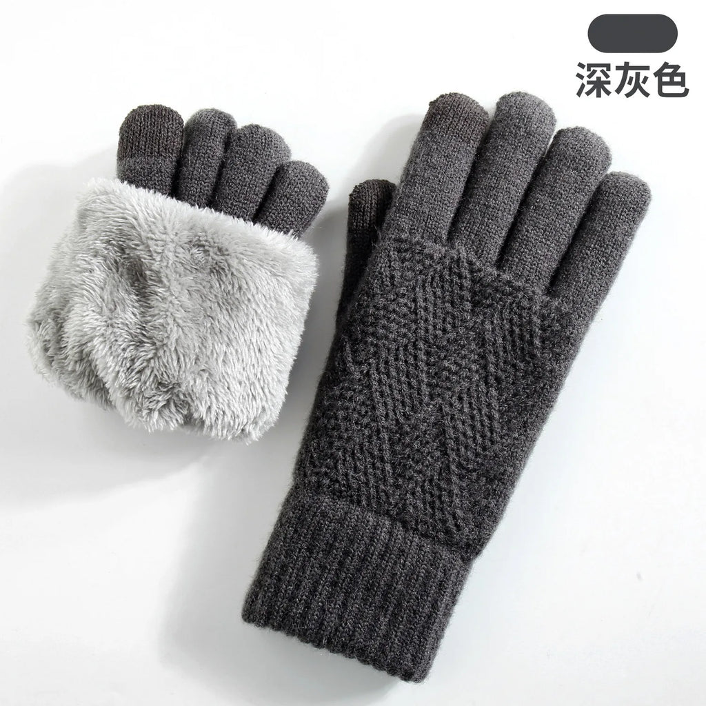 Gants tricotés doublés polaire – Écran tactile, femme – vue 25 | Les Secrets de Léa
