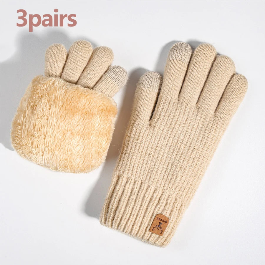 Gants tricotés doublés polaire – Écran tactile, femme – vue 28 | Les Secrets de Léa