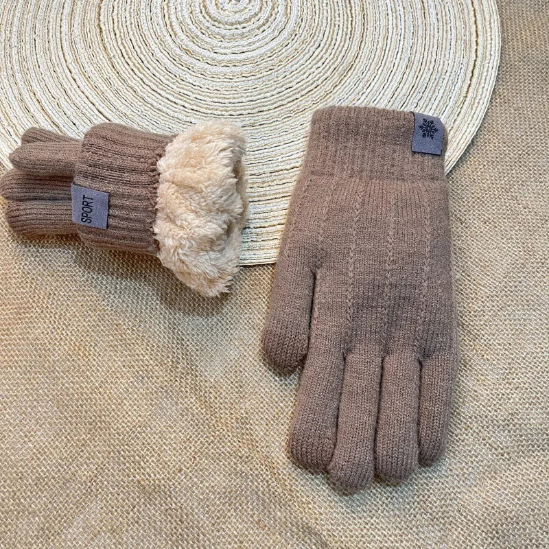 Gants tricotés doublés polaire – Écran tactile, femme – vue 33 | Les Secrets de Léa