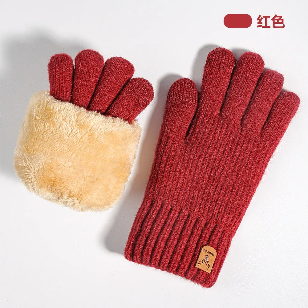 Gants tricotés doublés polaire – Écran tactile, femme – vue 36 | Les Secrets de Léa