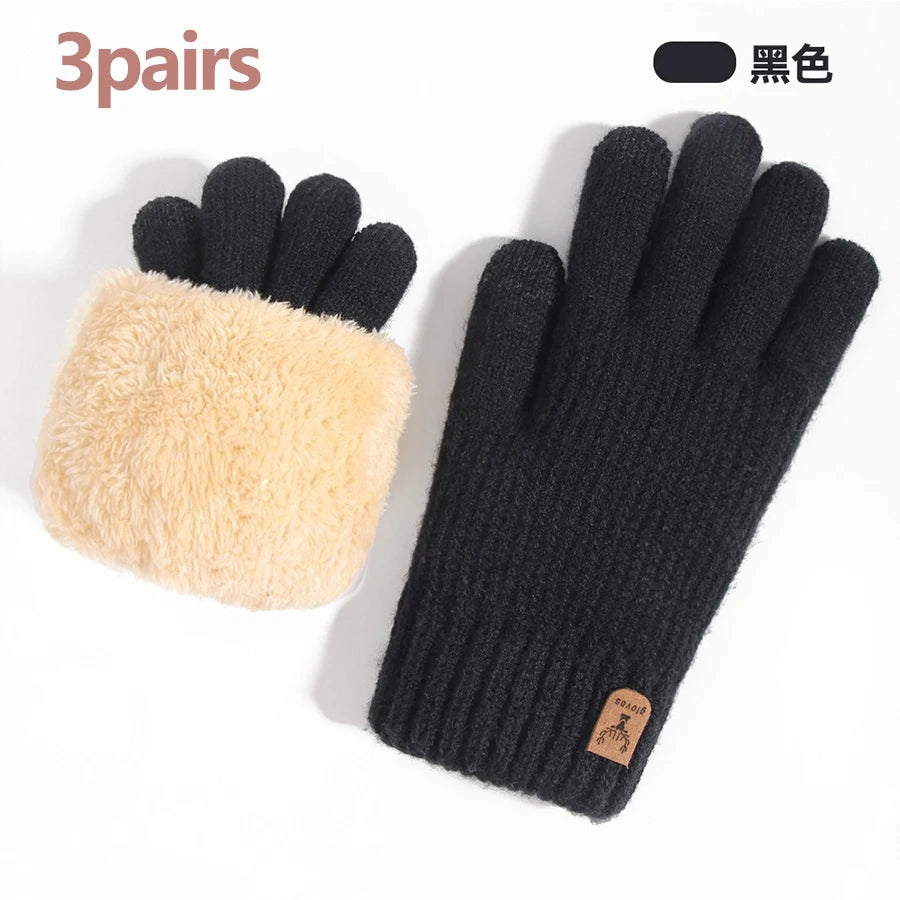 Gants tricotés doublés polaire – Écran tactile, femme – vue 40 | Les Secrets de Léa
