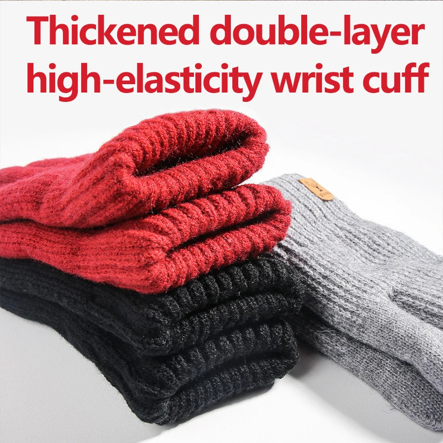 Gants tricotés doublés polaire – Écran tactile, femme – vue 6 | Les Secrets de Léa