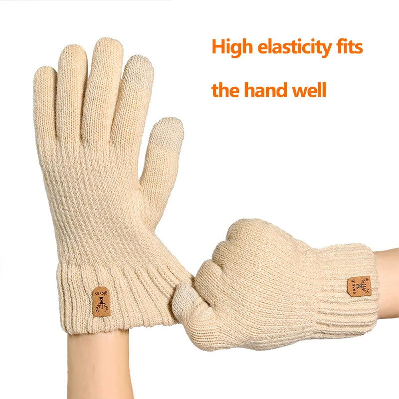 Gants tricotés doublés polaire – Écran tactile, femme – vue 7 | Les Secrets de Léa