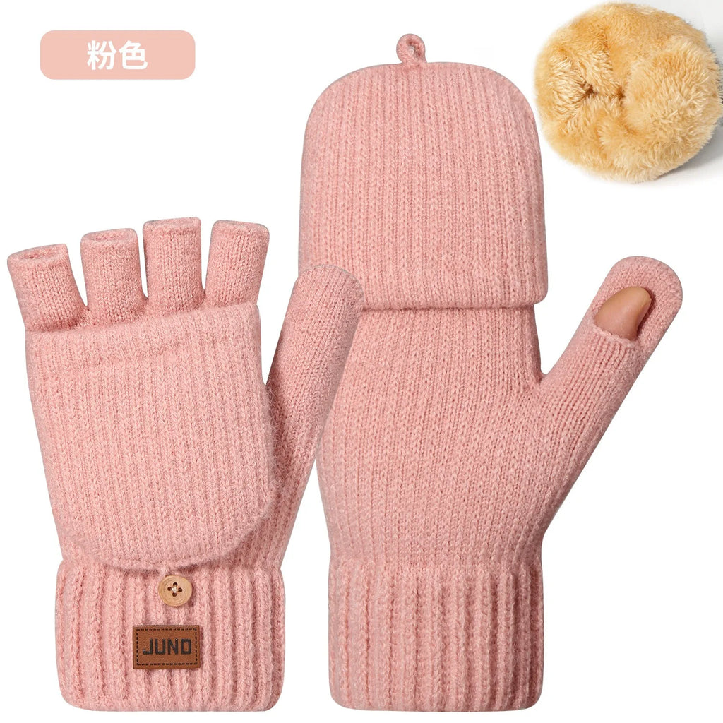Gants tricotés doublés polaire – Écran tactile, femme – vue 8 | Les Secrets de Léa