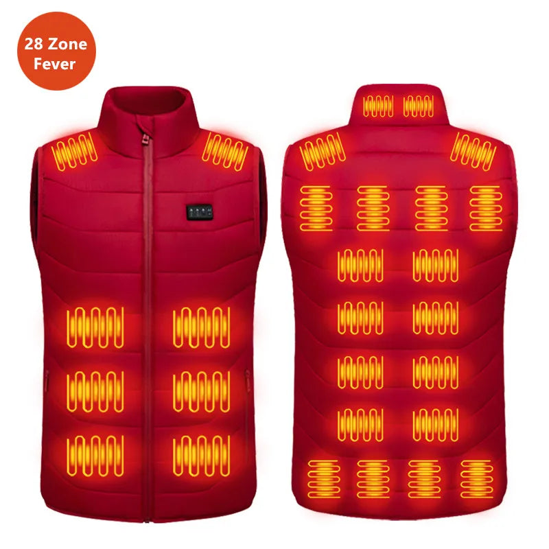 Gilet chauffant 28 zones – Batterie non fournie, S à 5XL | Les Secrets de Léa