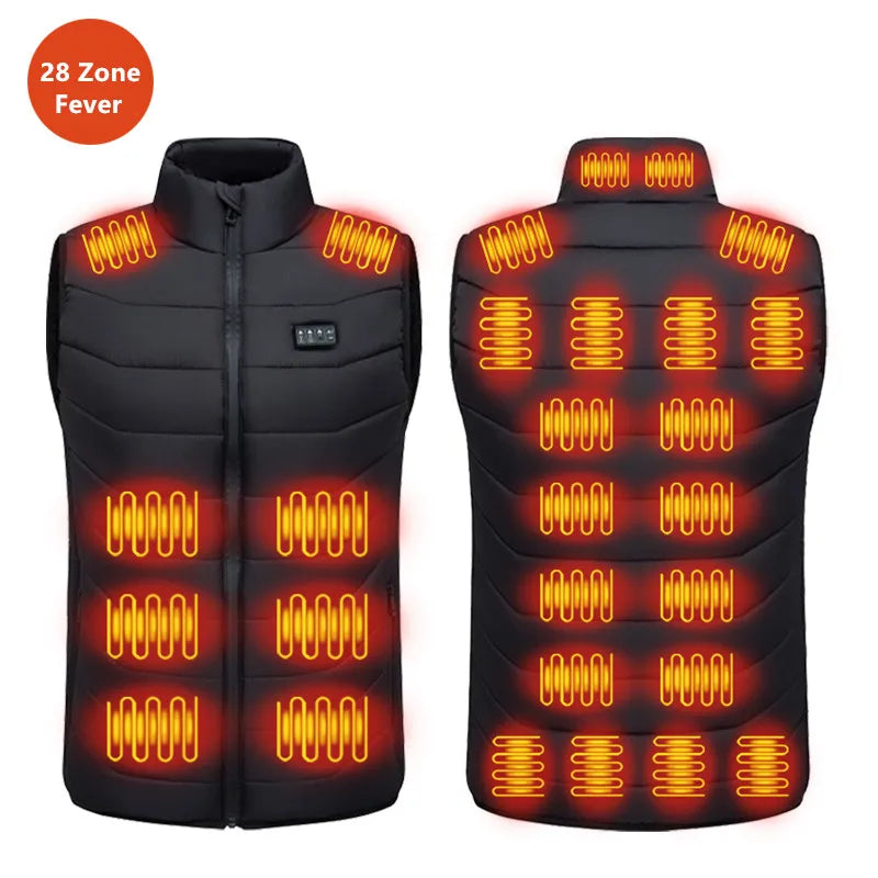 Gilet chauffant 28 zones – Batterie non fournie, S à 5XL – vue 5 | Les Secrets de Léa