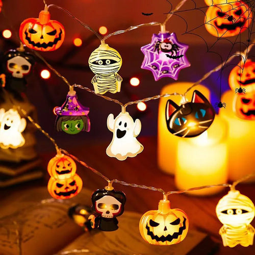 Guirlande lumineuse Halloween citrouilles et fantômes – LED | Les Secrets de Léa