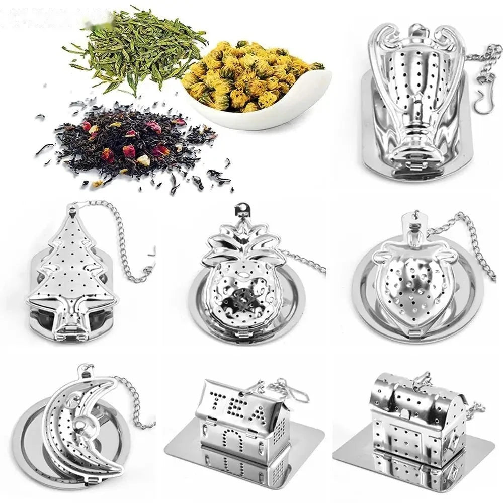 Infuseur à thé en inox – Formes variées, avec chaîne | Les Secrets de Léa