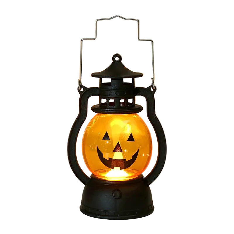 Lanterne LED citrouille Halloween façon lampe à huile – vue 10 | Les Secrets de Léa
