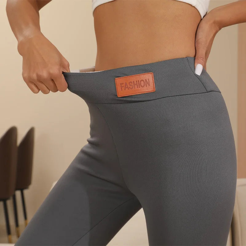 Legging polaire taille haute – Doublure effet agneau – vue 11 | Les Secrets de Léa