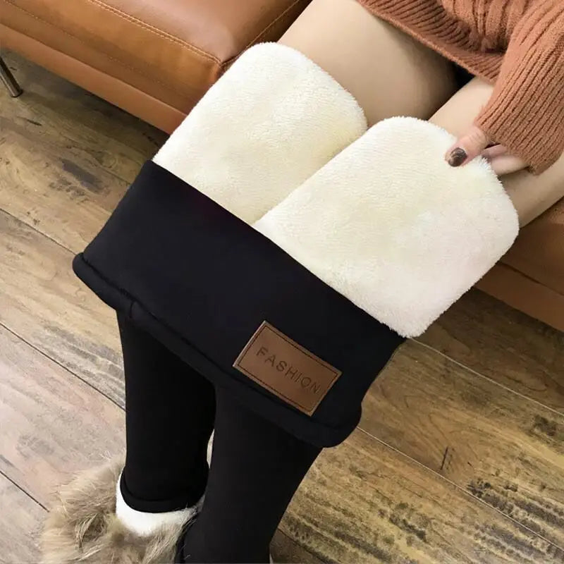 Legging polaire taille haute – Doublure effet agneau – vue 9 | Les Secrets de Léa