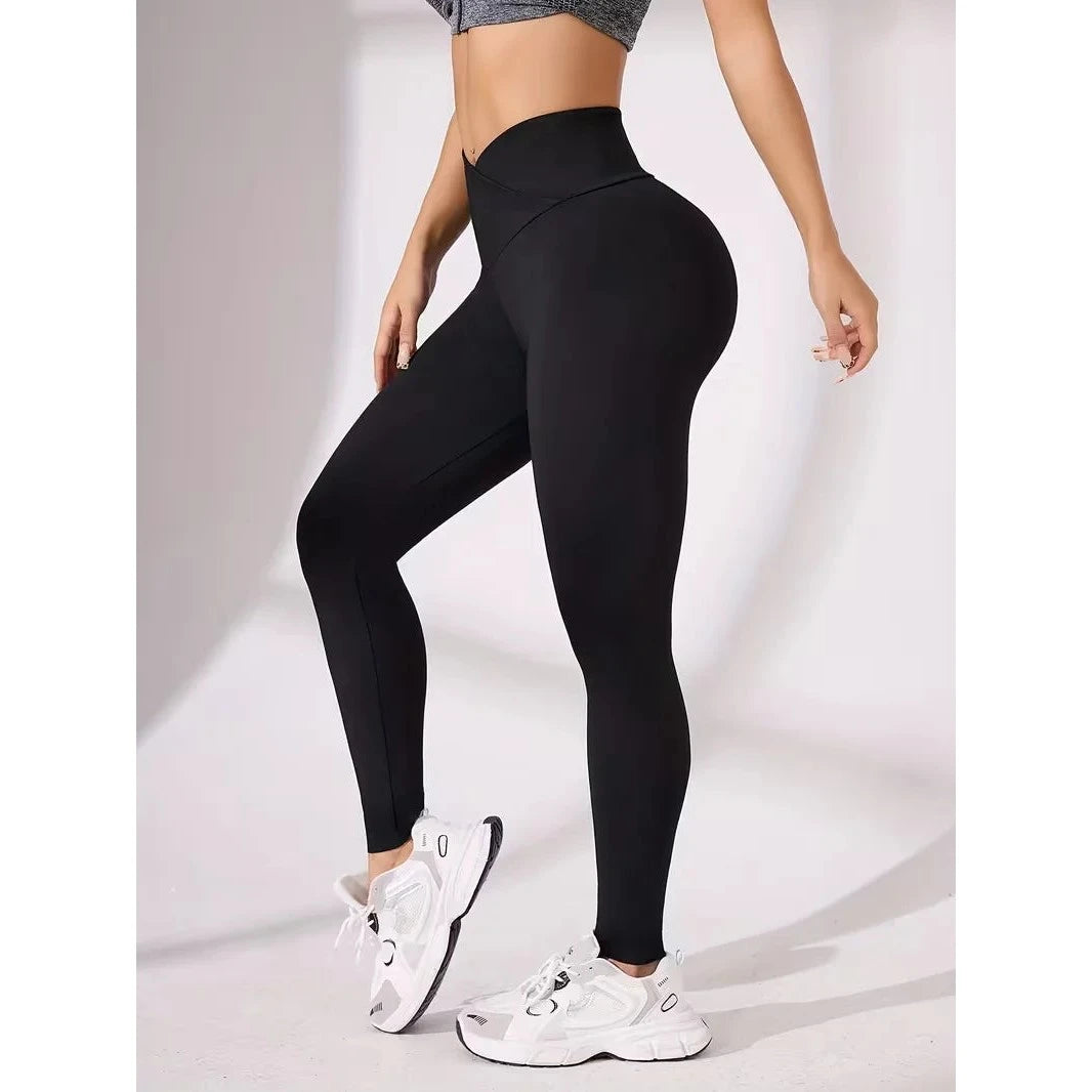 Legging de sport taille haute croisée – 3 coloris – vue 8 | Les Secrets de Léa