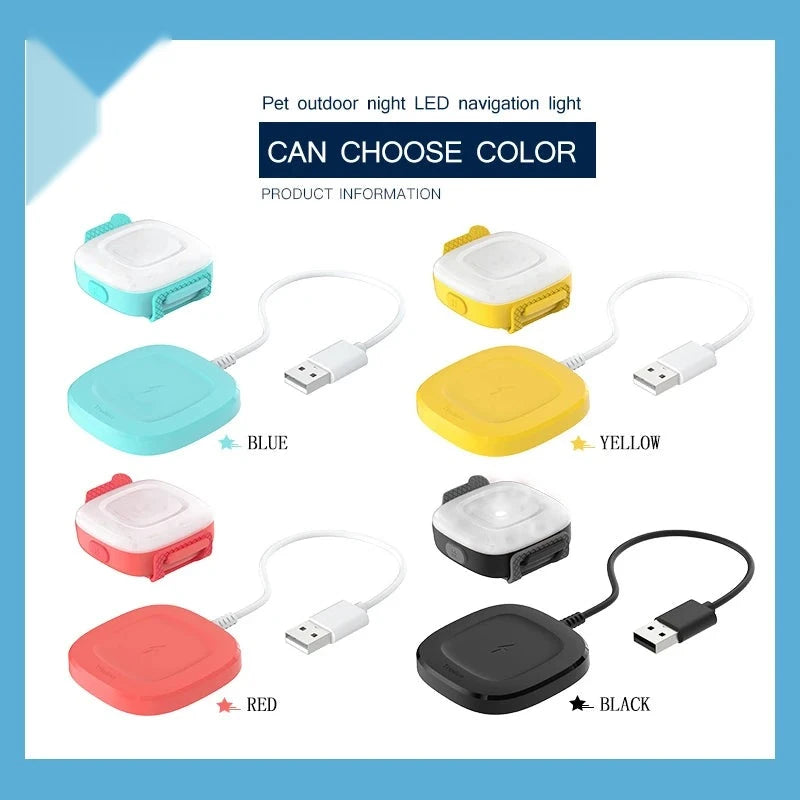 Lumière LED rechargeable pour collier ou harnais de chien – vue 5 | Les Secrets de Léa