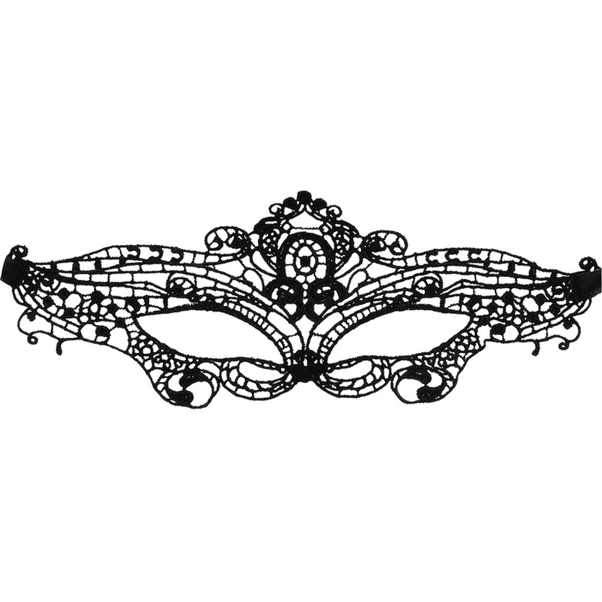 Masque en dentelle Chic noir – Coquette, vue 4