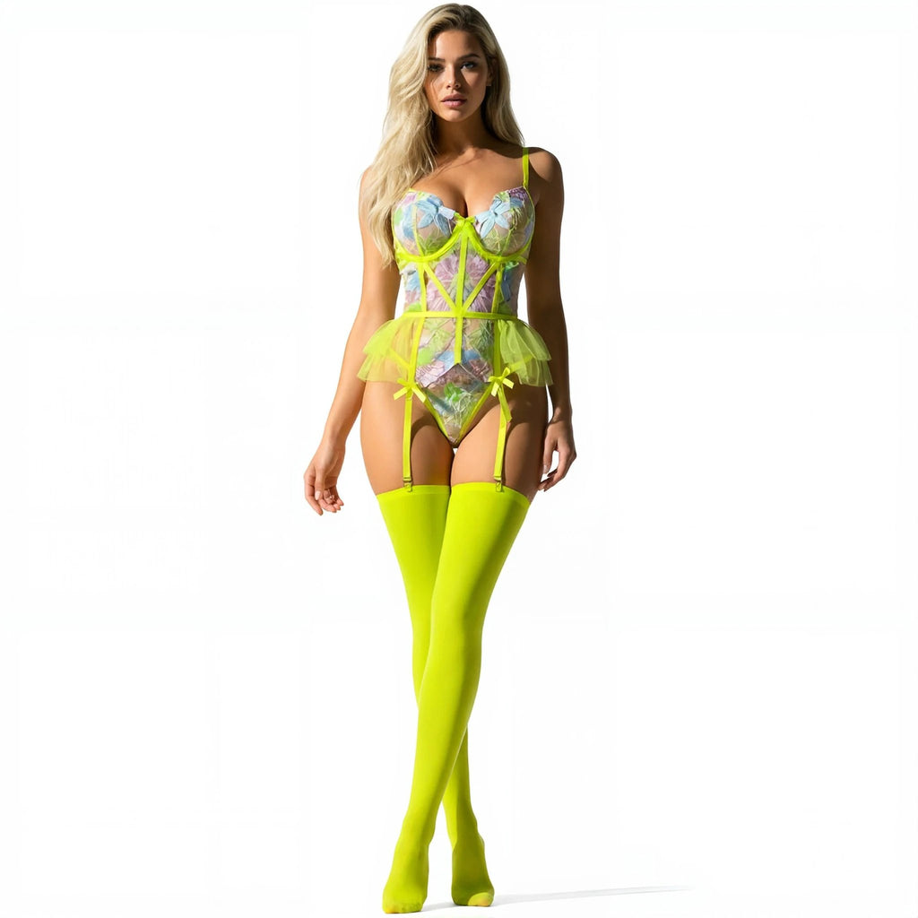 Les Secrets de Léa – Ensemble lingerie brodé dos nu – Midori - LSDLBoutique