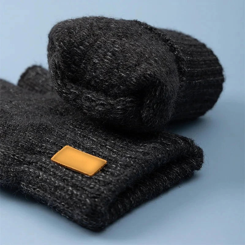 Mitaines tricotées doublées peluche – 4 coloris – vue 6 | Les Secrets de Léa