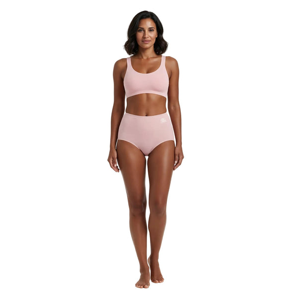 Les Secrets de Léa – Culotte taille haute en coton (lot de 5) – Olive - LSDLBoutique