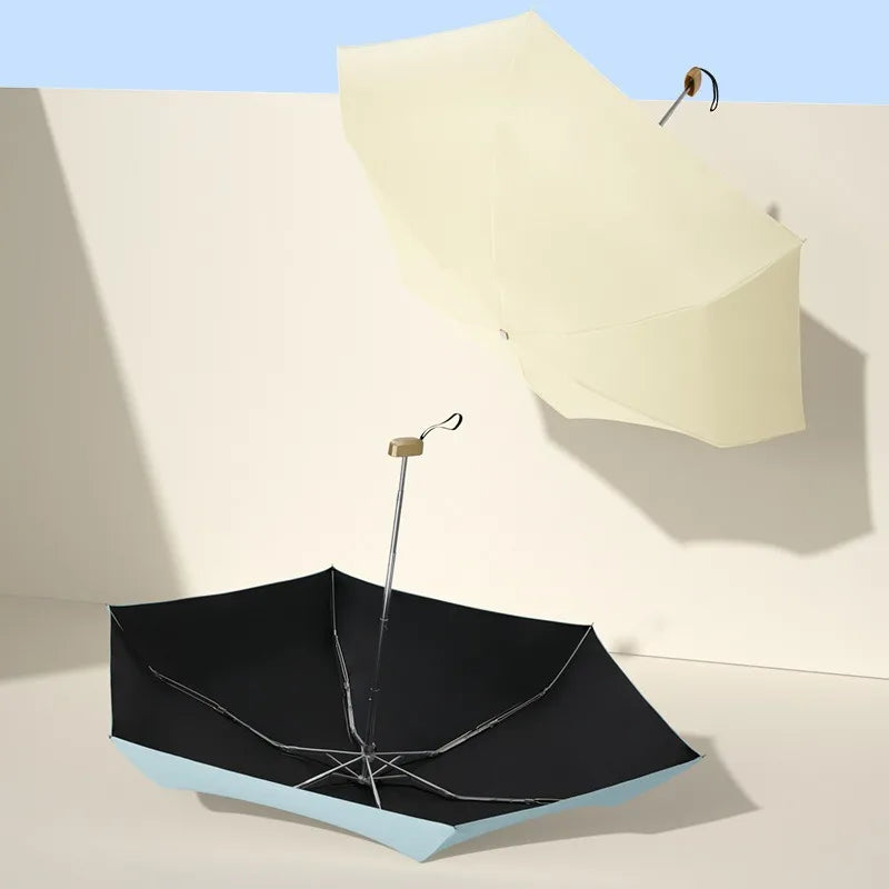 Ombrelle parapluie mini 5 plis UPF 50+ – 9 coloris – vue 6 | Les Secrets de Léa
