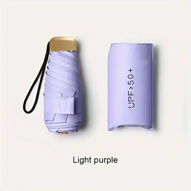 Ombrelle parapluie mini 5 plis UPF 50+ – 9 coloris – vue 8 | Les Secrets de Léa