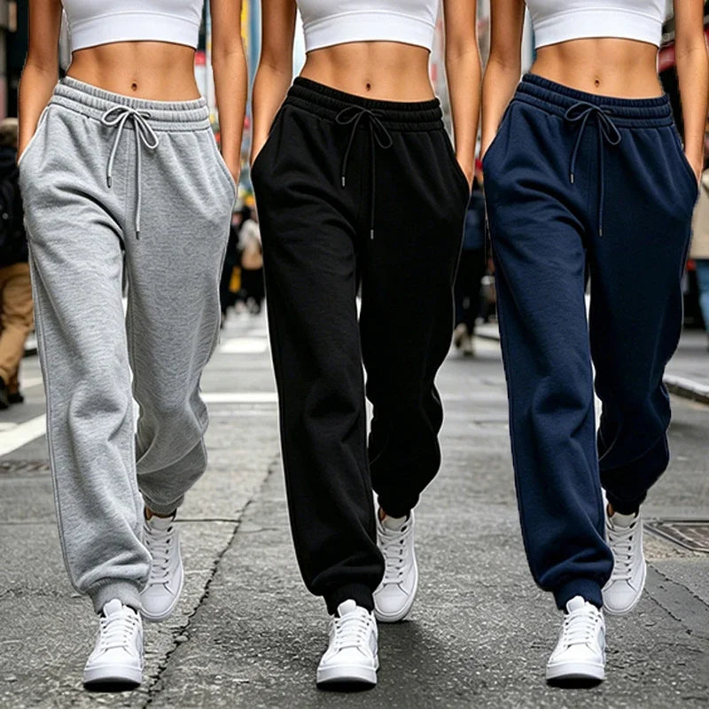 Pantalon de jogging femme – Taille élastique et cordon – vue 2 | Les Secrets de Léa