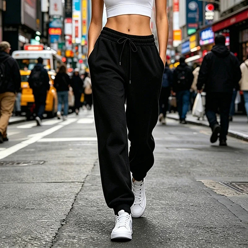 Pantalon de jogging femme – Taille élastique et cordon – vue 3 | Les Secrets de Léa