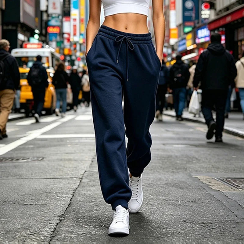 Pantalon de jogging femme – Taille élastique et cordon – vue 5 | Les Secrets de Léa