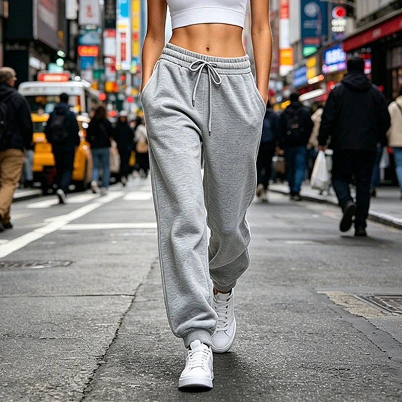 Pantalon de jogging femme – Taille élastique et cordon – vue 6 | Les Secrets de Léa