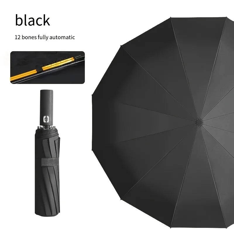 Parapluie automatique 24 baleines anti-vent – 7 coloris – vue 12 | Les Secrets de Léa