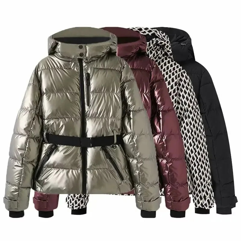 Parka matelassée à capuche et ceinture – 5 coloris – vue 1