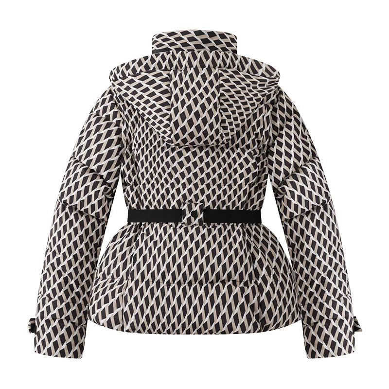 Parka matelassée à capuche et ceinture – 5 coloris – vue 3
