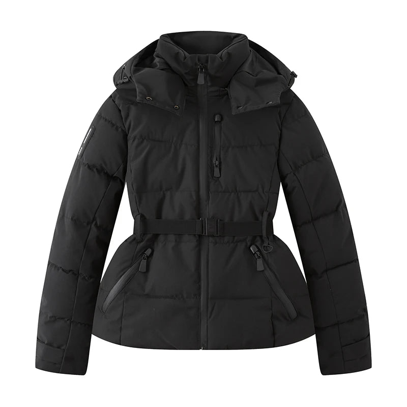 Parka matelassée à capuche et ceinture – 5 coloris – vue 4