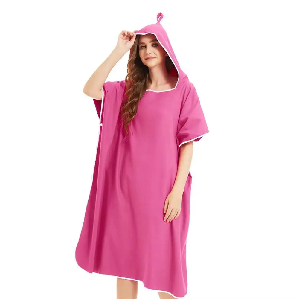 Peignoir en microfibre à capuche – Séchage rapide | Les Secrets de Léa