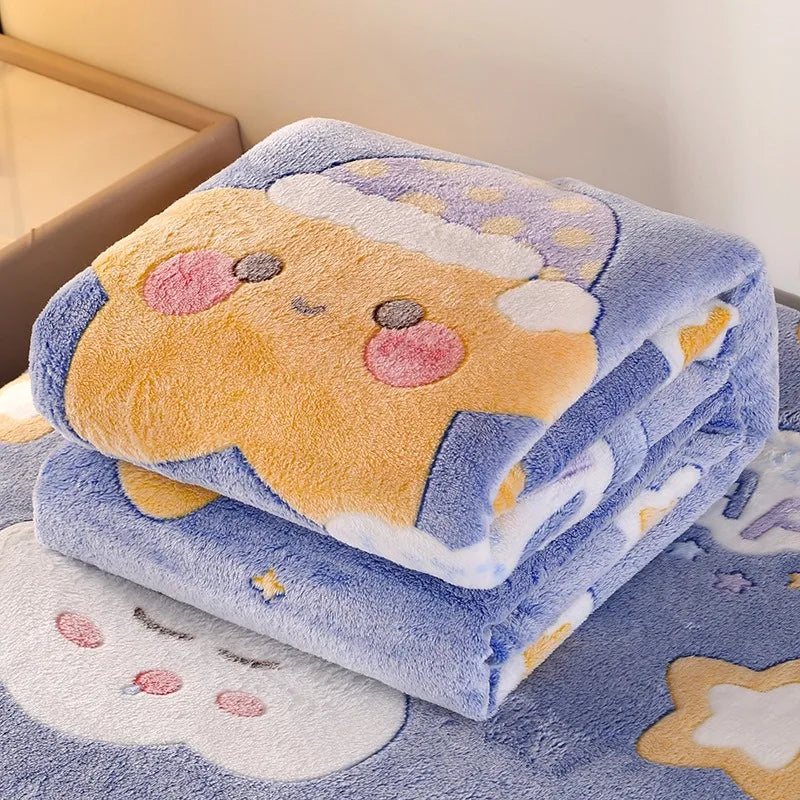 Plaid en flanelle gaufrée fraises et fleurs – 5 tailles – vue 9 | Les Secrets de Léa