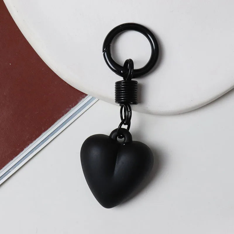 Porte-clés cœur mat à anneau ressort – 8 coloris – vue 10 | Les Secrets de Léa
