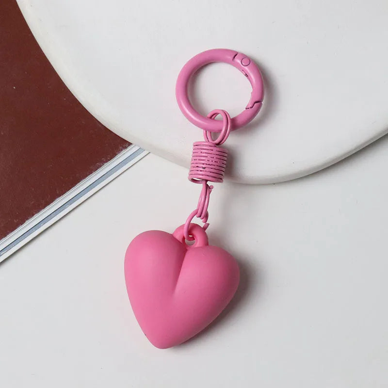 Porte-clés cœur mat à anneau ressort – 8 coloris – vue 5 | Les Secrets de Léa