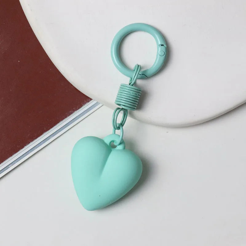 Porte-clés cœur mat à anneau ressort – 8 coloris – vue 6 | Les Secrets de Léa
