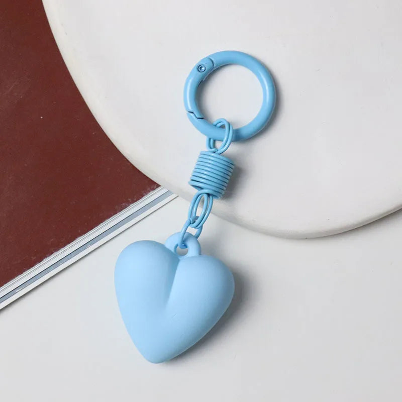 Porte-clés cœur mat à anneau ressort – 8 coloris – vue 7 | Les Secrets de Léa