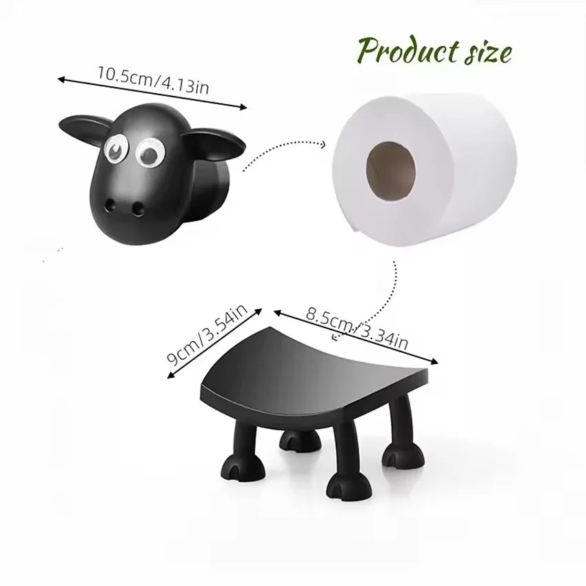 Porte-rouleau papier toilette mouton – 1 ou 3 – vue 5 | Les Secrets de Léa