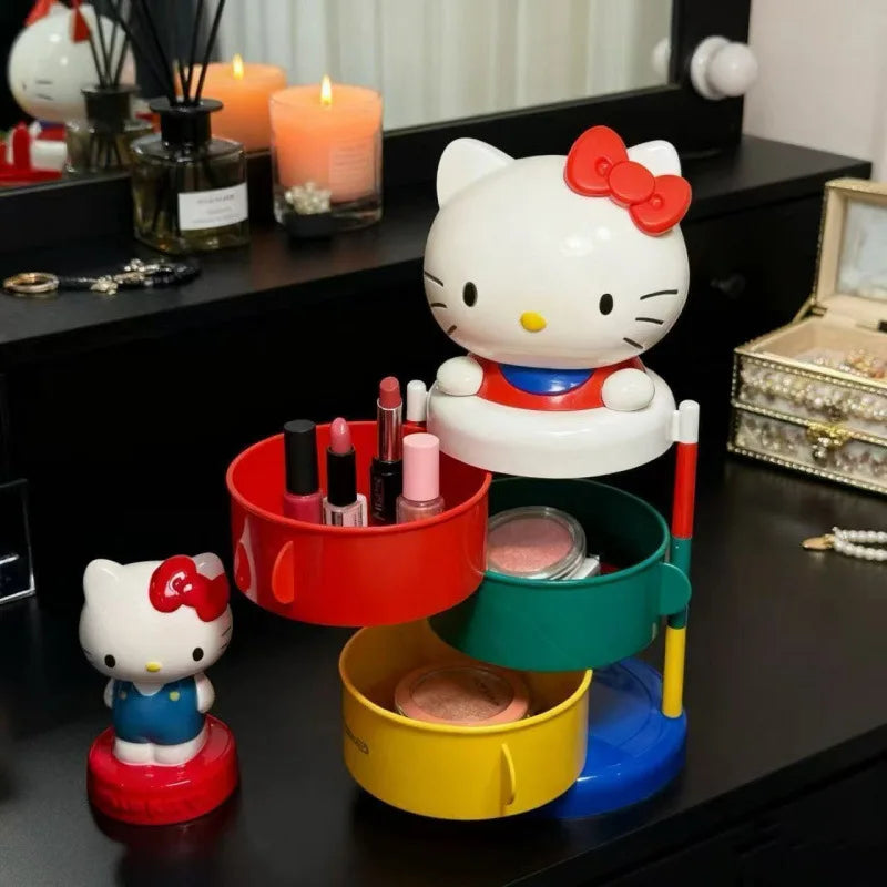 Rangement rotatif chat – Trois étages, bureau ou voiture | Les Secrets de Léa