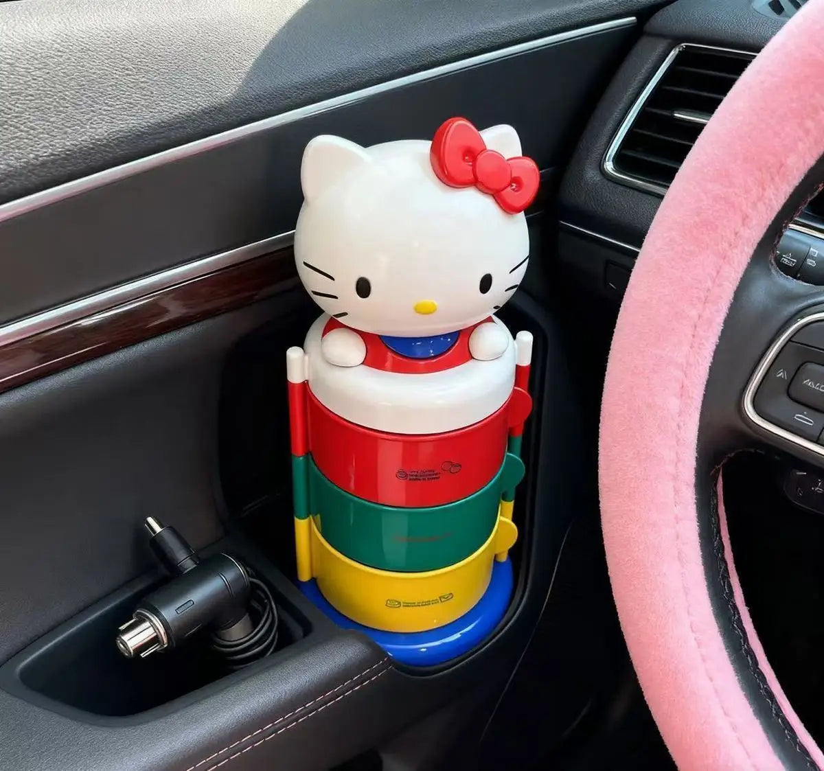 Rangement rotatif chat – Trois étages, bureau ou voiture – vue 5 | Les Secrets de Léa