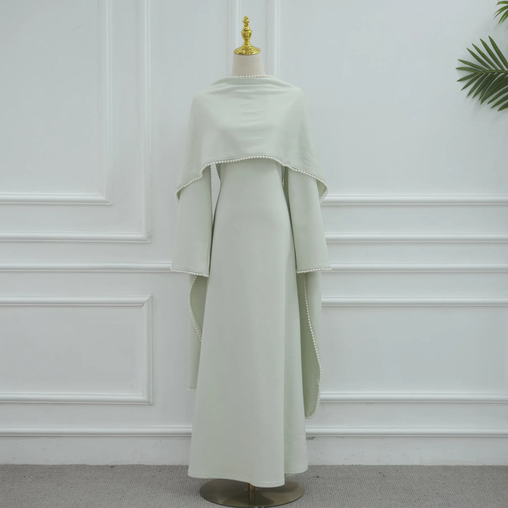 Robe longue et cape perlée – Ensemble deux pièces – vue 11 | Les Secrets de Léa