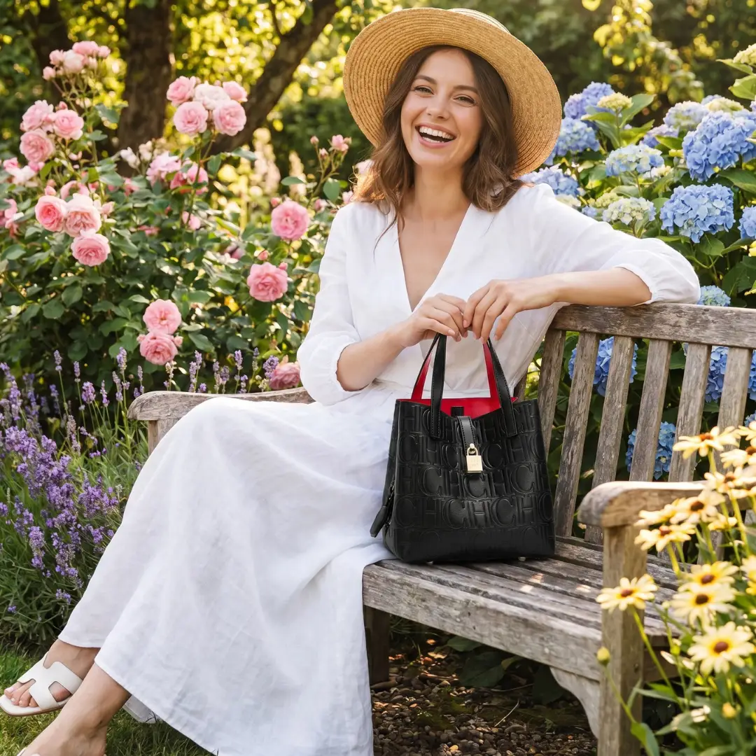Sac cabas en PU embossé – Casual Tote - LSDLBoutique