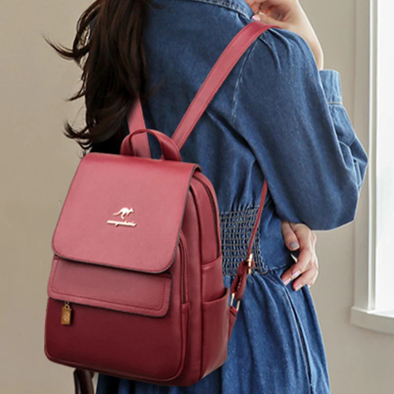 Sac à dos en simili cuir – 26 × 12 × 30 cm – vue 5 | Les Secrets de Léa