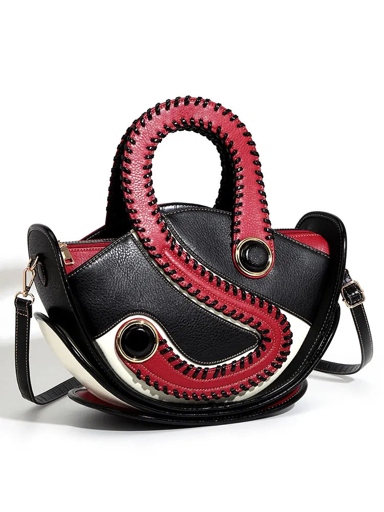 Sac à main en simili cuir tressé – Six coloris – vue 2 | Les Secrets de Léa