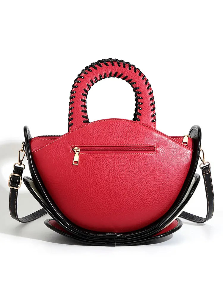 Sac à main en simili cuir tressé – Six coloris – vue 3 | Les Secrets de Léa