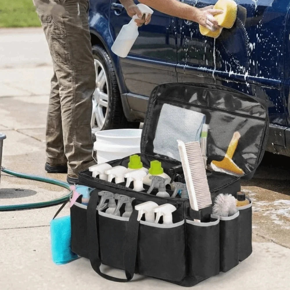 Sac organisateur lavage auto à bandoulière – 50 cm – vue 3 | Les Secrets de Léa