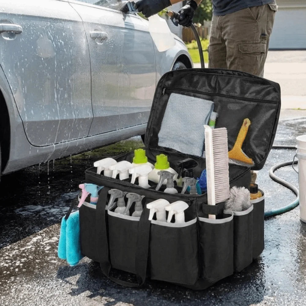 Sac organisateur lavage auto à bandoulière – 50 cm – vue 5 | Les Secrets de Léa