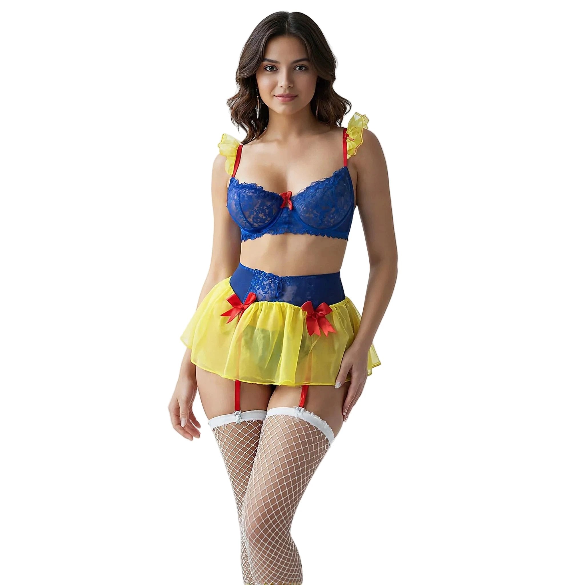 Les Secrets de Léa – Ensemble lingerie dentelle enchantée – Blanche - LSDLBoutique